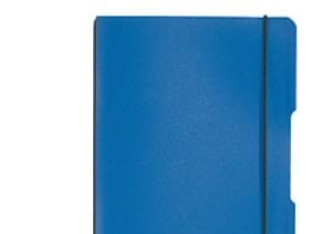 Herlitz my.book flex – Notatbok – A5 (148 x 210 mm) – 40 ark / 80 sider – hvitt papir – rutet – blått omslag – polypropylen (PP)