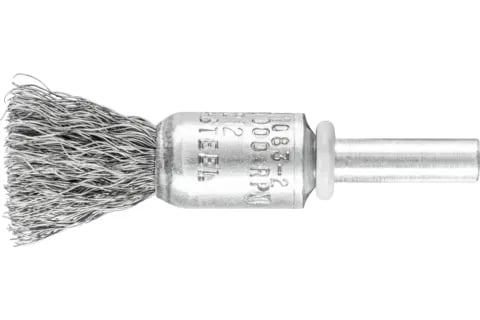 PFERD 43204105, Kopp stålbørste, 6 mm, 1,3 cm, 20000 RPM, 10 stykker