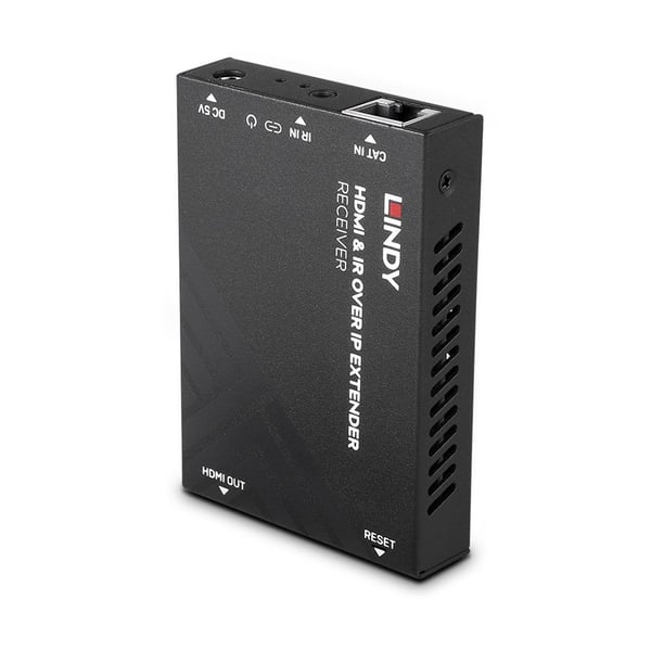 Lindy 38399, 1920 x 1080 pixlar, AV-mottagare, 150 m, Kabel, Svart, HDCP