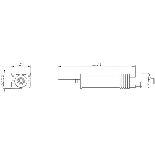 Siemens 3VA9201-0QE20 teho-kosketinlisäosa 1 kpl (L x K x S) 29 x 22,55 x 113,1 mm