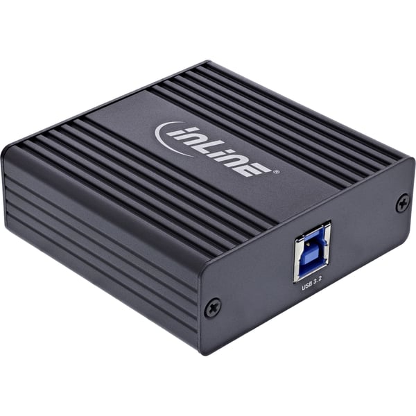 InLine 33380V, Koblet med ledninger (ikke trådløs), USB, Ethernet, 1000 Mbit/s, Svart