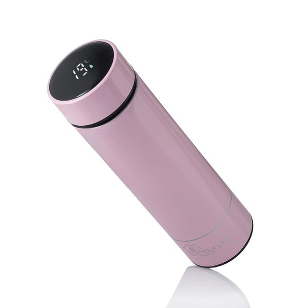 Extralink Smart Travel Mug Pink | Lämpömuki | LED-näytöllä varustettuna