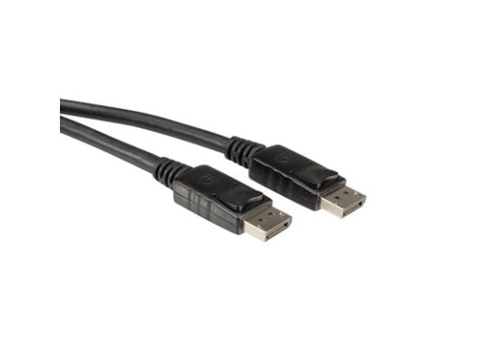 VALUE - DisplayPort-kabel - DisplayPort hann til DisplayPort hann - 2 m - skjermet - svart