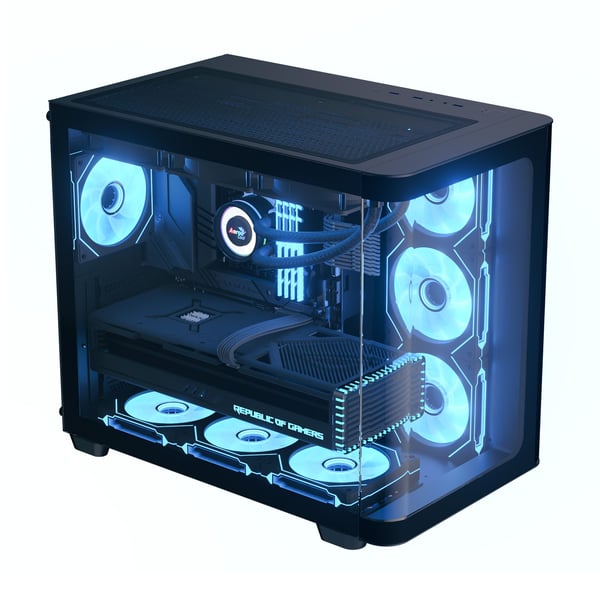 Aerocool P500C, Midi Tower, PC, Sort, ATX, Micro ATX, Mini-ITX, SPCC, Herdet glass, Spilling