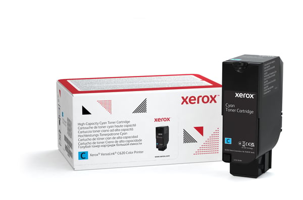 Xerox VersaLink C620, syaani värikasetti, suuri kapasiteetti (12 000 sivua), 12000 sivua, Syaani, 1 kpl