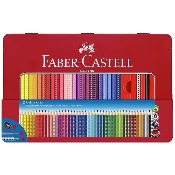 Faber-Castell Colour GRIP - Färgpenna - icke-permanent - olika klara färger (paket om 48)