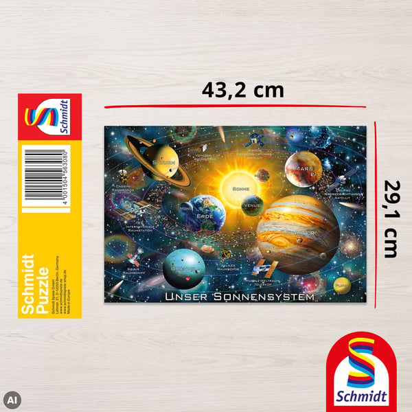 Schmidt® Spiele Our solar system, 200 stykker, Krydret aroma, 8 år
