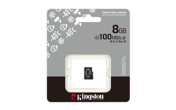 Kingston Industrial - Flashminnekort - 8 GB - A1 / Video Class V30 / UHS-I U3 / Class10 - microSDHC UHS-I