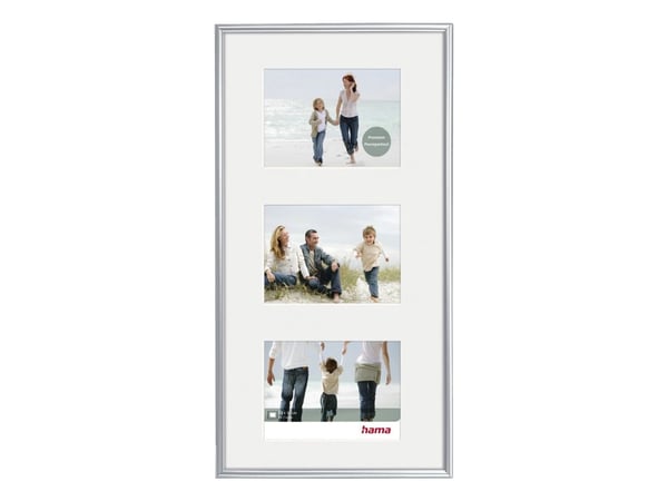 Hama 4007249667229, 3 bilder i 1 ramme, Glass, Syntetisk, Sølv, Vegg, 13 x 18 cm, Rektangulær