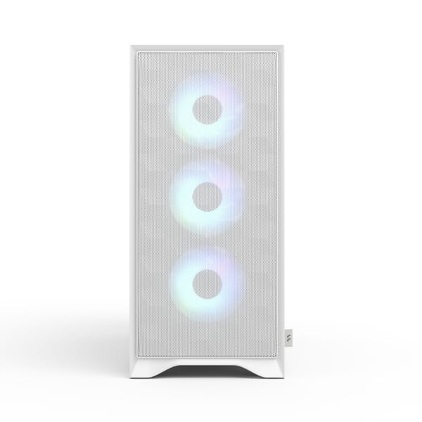 Fractal Design Pop 2 Air TG RGB - Mid tower - ATX - genomskinlig sidopanel (härdat glas) - ingen strömförsörjning (ATX) - vit - USB/ljud