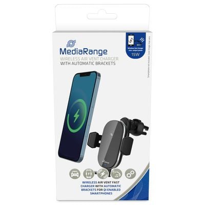 MediaRange MRMA117, Automatisk, Trådlös laddning, Svart