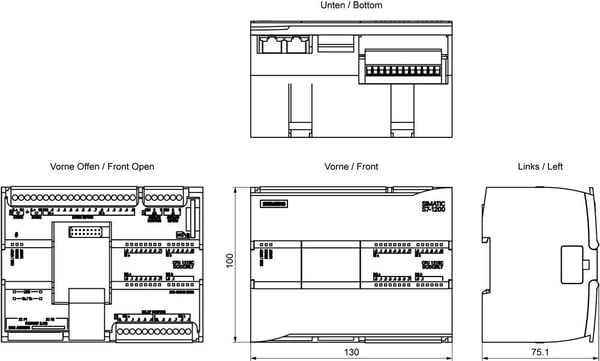 Siemens 6ES7215-1HG40-0XB0 PLC-CPU (PLC-CPU)