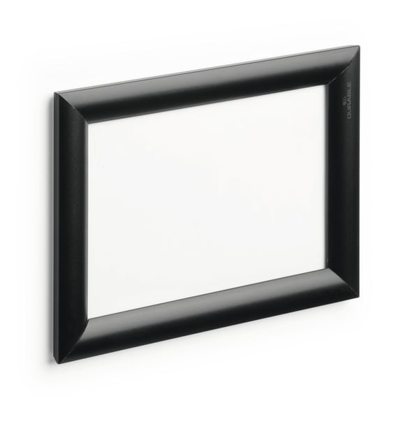 Durable 479501, Enkel bilderamme, Aluminium, Plast, Svart, Vegg, 12,9 x 19 cm, Rektangulær