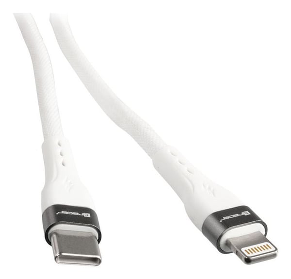 Tracer TRAKBK47495, 1 m, Lightning, USB C, Hankontakt, Hankontakt, Vit