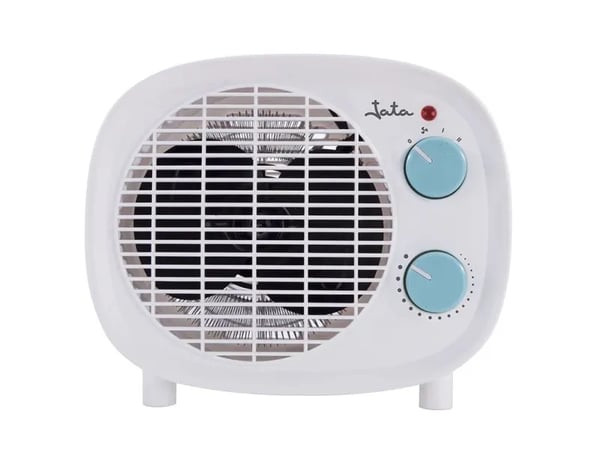 JATA TV52, Sähkökäyttöinen lämpötuuletin, Sisätila, Lattia, Taulukko, Valkoinen, 2000 W, 1000 W