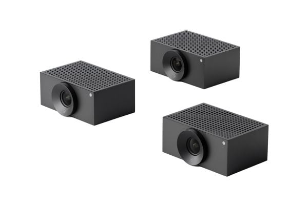 Huddly Crew - Kit - konferansekamera - farge - 20,3 MP - 1920 x 1080 - 1080p, 720p - USB 3.0 - med Ethernet-svitsj, USB-adapter (en pakke 3)