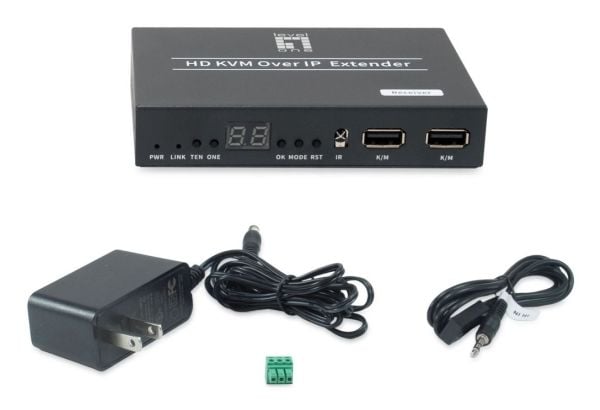 LevelOne HVE-6701R HDMI-videoväggöverförare med IP PoE-sändare (HVE-6701R)