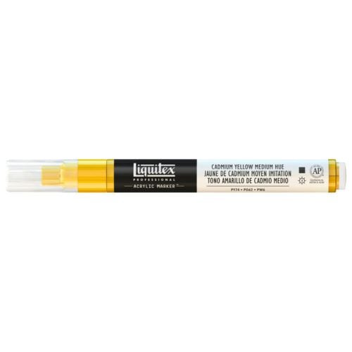 Liquitex Acrylic Marker, Gult, Svart, Gult, 2 mm, 1 stykker