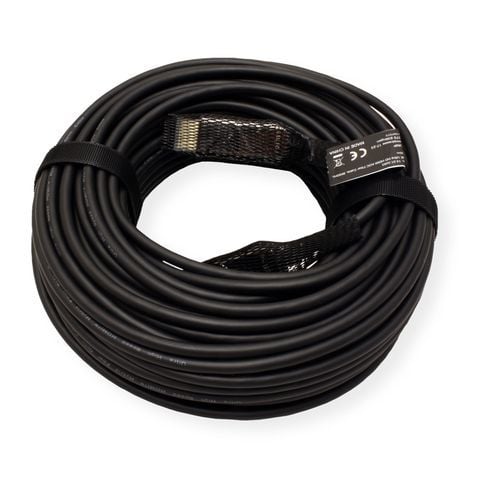 ROTRONIC-SECOMP Roline - Ultra High Speed - HDMI-kabel med Ethernet - HDMI hann til HDMI hann - 50m - Skjermet - Sort - støtter 8K 6