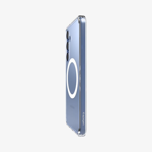 Spigen Ultra Hybrid (MagFit), deksel, Samsung, Galaxy S25, 15,8 cm (6,2"), gjennomsiktig, Hvid