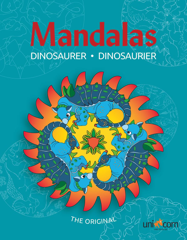 Mini Mandalas - DINOSAURER | Språk: Danska