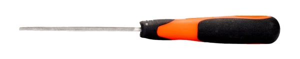 Bahco ERGO 1-210-06-1-2, Viila, Puolipyöreä viila, Keskikarkea pinta, Muovi, Musta, Oranssi, Ergonominen, Lipsumisen estävä kädensija