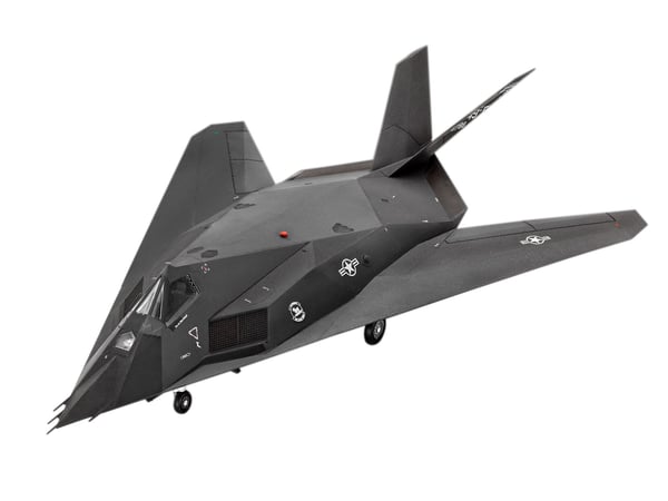 Revell 03899, Luftfarkostmodell med fast vinge, Monteringssats, 1:72, F-117 Stealth Fighter, 37 styck, 10 År