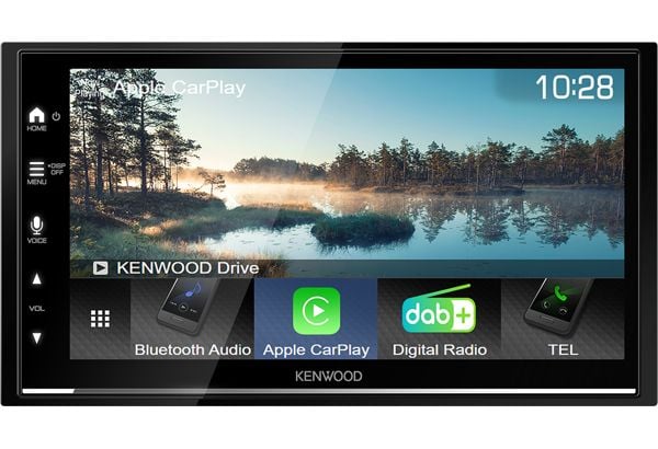 Kenwood DMX7722DABS bilradio 6.8" 2 DIN, trådløs CarPlay og Android Auto