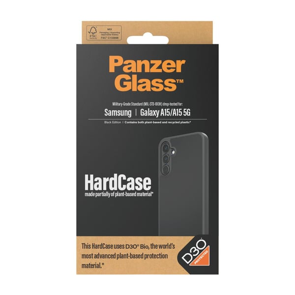 PanzerGlass HardCase Sam A15 / A15 5G D3O 3xMilitary grade musta/musta 0467