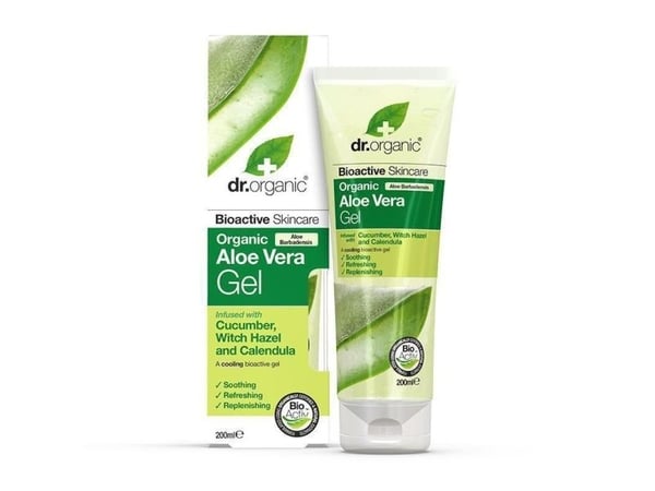 Dr Organic Aloe Vera -kurkkugeeli 200 ml