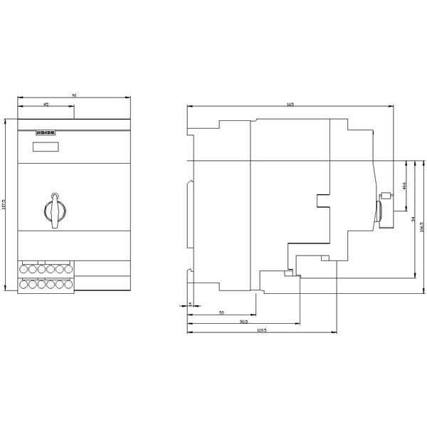 Siemens 3RA6250-1AB33, 170 mm, 183 mm, 228 mm, 109,5 mm, 2,46 kg, 1 styck