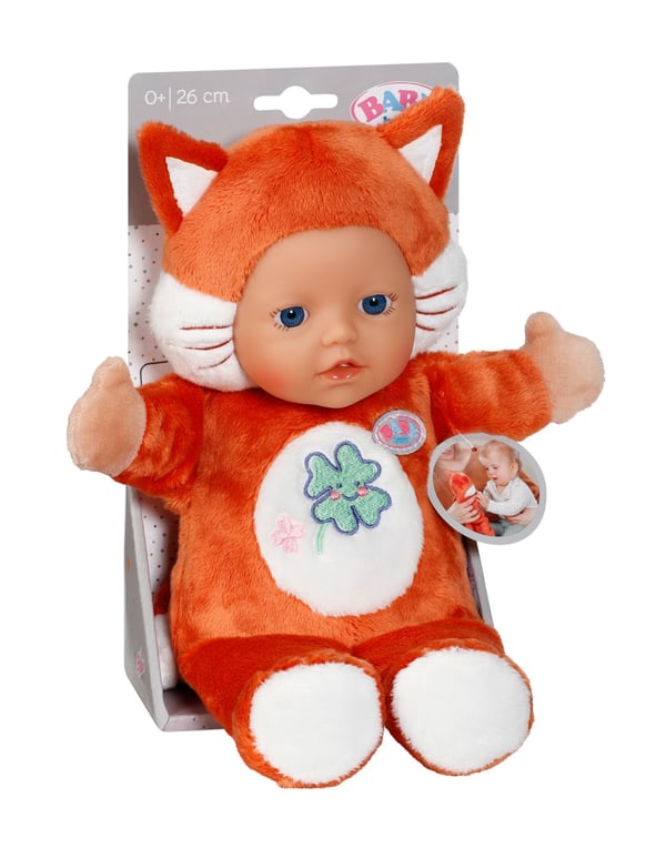 BABY born for babies Fox 26cm, Babydocka, Flicka, Pojke/flicka, 260 mm, Multifärg