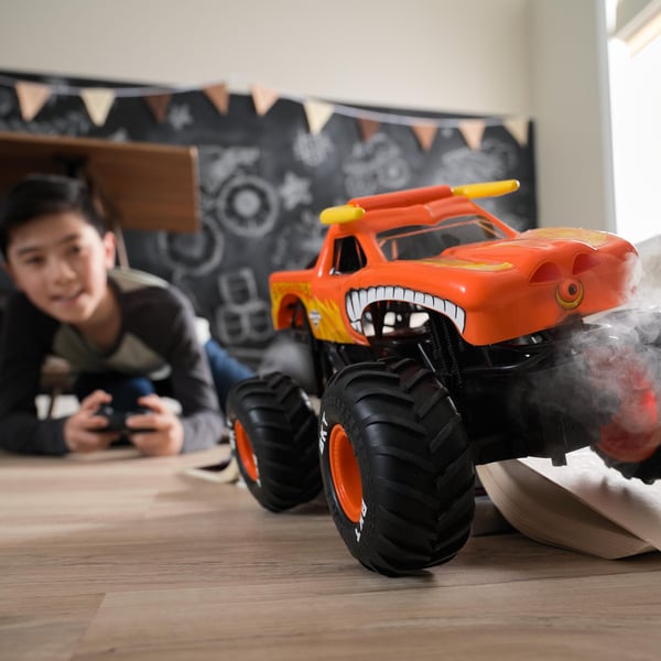 Spin Master Monster Jam El Toro Loco RC-monsteriauto 1:15, musta/oranssi
