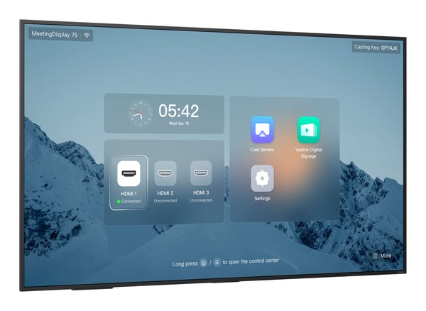 Yealink MD75 møteskjerm 75" 4K UHD