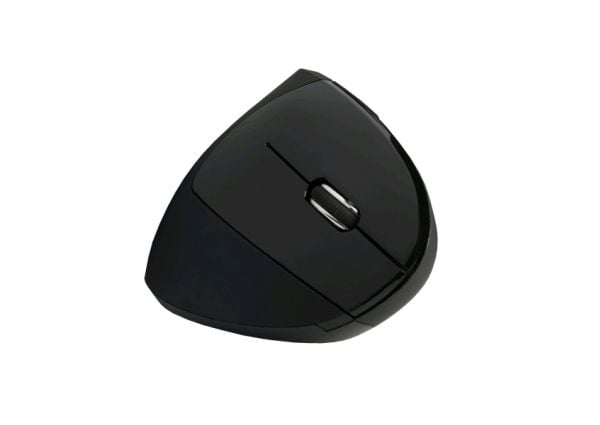 C-TECH VEM-09, Oikeakätinen, Vaakasuuntainen muotoilu, Optinen, Langaton RF, 1600 DPI, Musta