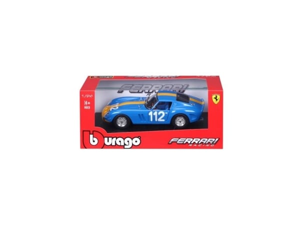 Bburago Model Car18-26305 Ferrari 250 GTO 1:24 sininen / keltainen