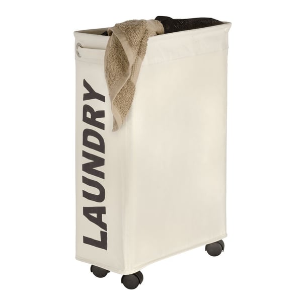 WENKO 3450113100, 43 l, Rektangulær, Polyester, Beige, Sort, 185 mm, 400 mm