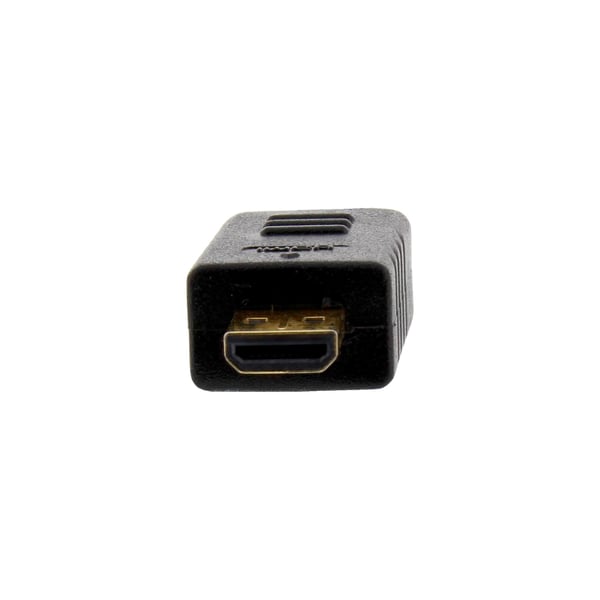 InLine - HDMI-kabel med Ethernet - HDMI hann til micro HDMI hann - 30 cm - trippel isolasjon - svart - støpt, 4K-støtte (17533D)
