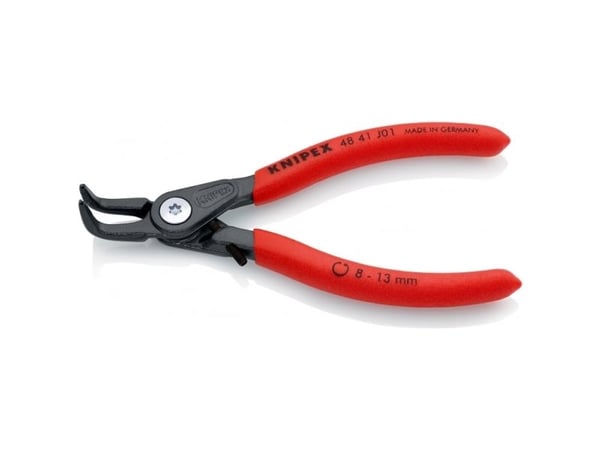 Knipex 48 41 J01, Låseringtang, 1,3 cm, Sort, Rød, 53 mm, 130 mm, 12 mm