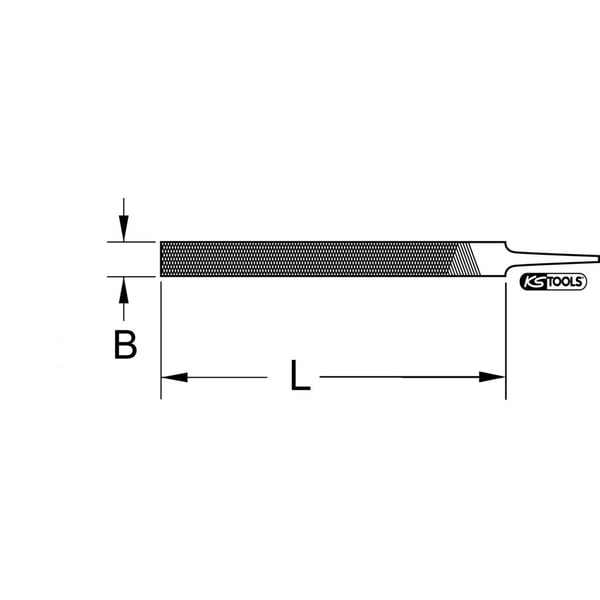 KS Tools 161.0026, DIN 7261 Form B, 25 mm, 250 g, 250 mm
