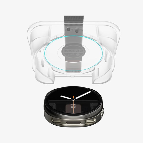 Spigen GLAS.tR EZ Fit -näytönsuojalasi Galaxy Watch 8:lle (44 mm), 2 kpl