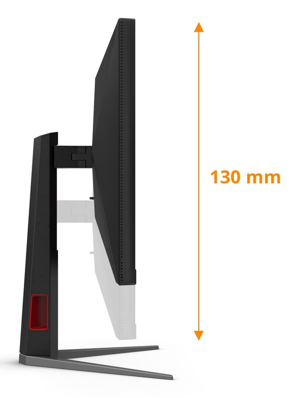 AOC U27G4XM gamingmonitor 27" 4K UHD 160 Hz Mini-LED Fast IPS, svart/rød