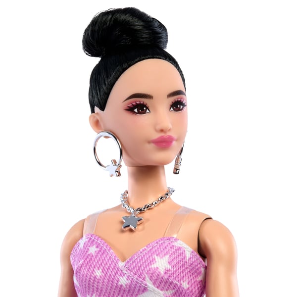 Barbie Deluxe Style Pink Denim Star Wrap Asian