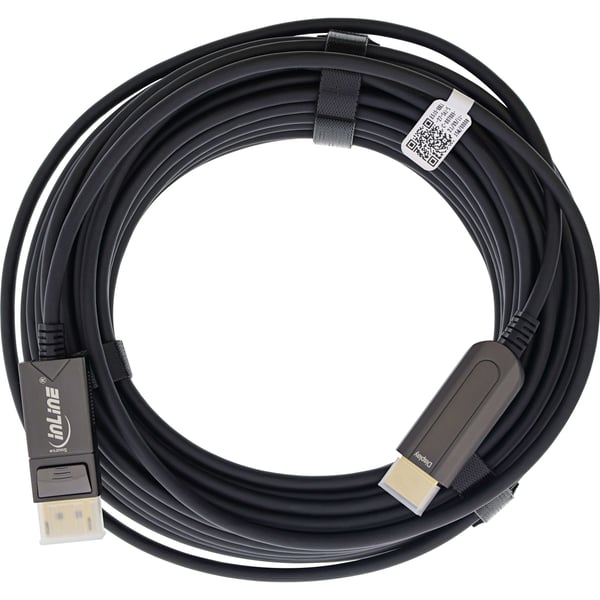 InLine 17180F, 50 m, DisplayPort, HDMI, Hankjønn, Hankjønn, Rett