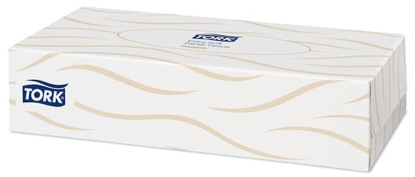 Ansigtsservietter Tork Extra Soft med 100 ark pr./pakke - (30 pakker pr. karton)