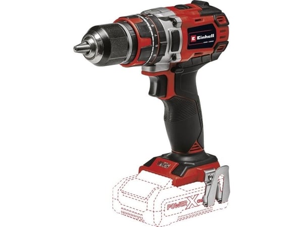Einhell TE-CD 18 Li, Boremaskin med pistolgrep, Nøkkelløs, 1,3 cm, 500 RPM, 1800 RPM, 60 Nm - SOLO