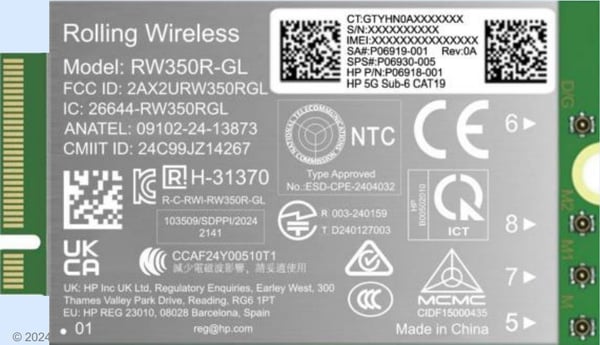 HP - Trådlöst mobilmodem - 5G LTE - M.2 Card