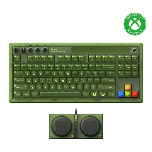 8BitDo Xbox Edition mekaaninen näppäimistö langallinen/langaton ISO (UK) vihreä