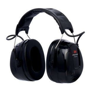 3M Peltor ProTac III MT13H221A - Hodetelefoner - hodebånd - loddrett - kablet - 3,5 mm jakk - lydisolerende - svart
