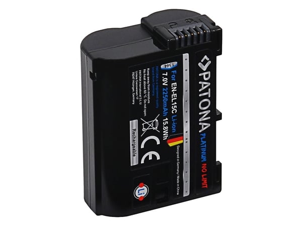 PATONA 13445, Nikon, 2250 mAh, 7,2 V, litiumioniakku (Li-Ion)